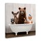 Stupell Industries Woodland Creatures Antique Bathtub Canvas Wall Art